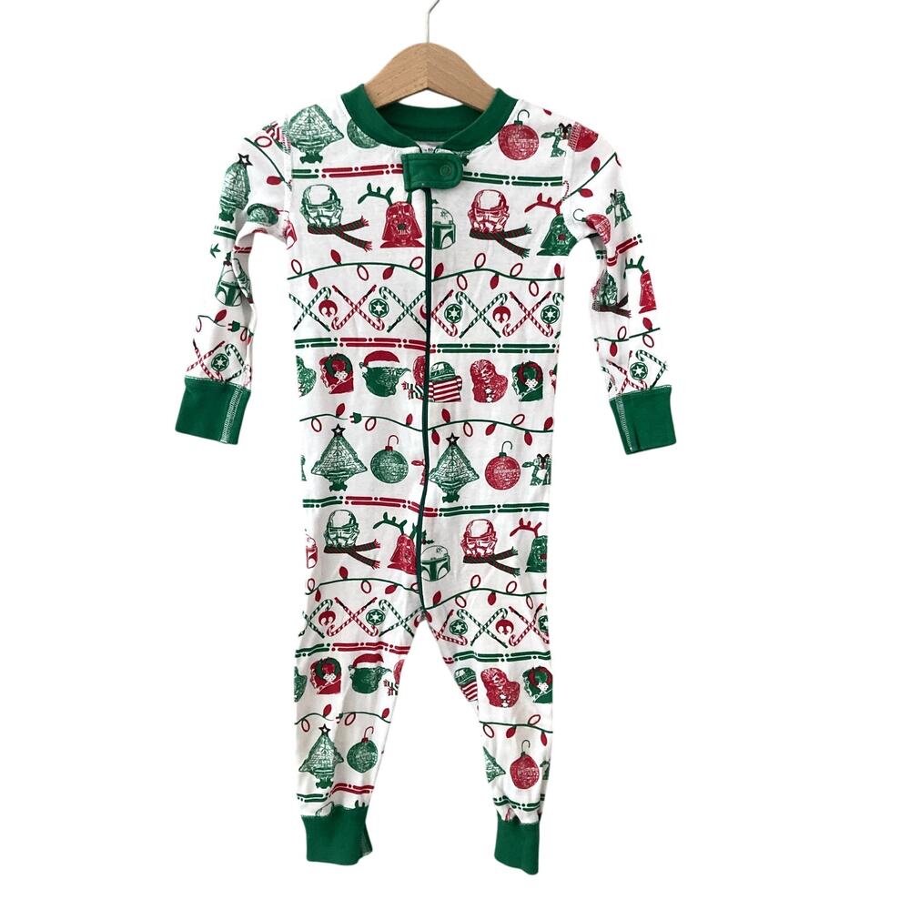 Hanna Andersson Star Wars Holiday Zip Sleeper Pajamas - 18-24M 80cm